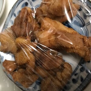 ゆず胡椒で鶏の唐揚げレモン添え